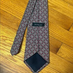 Karl Lagerfeld Red and Black Geometric Tie
